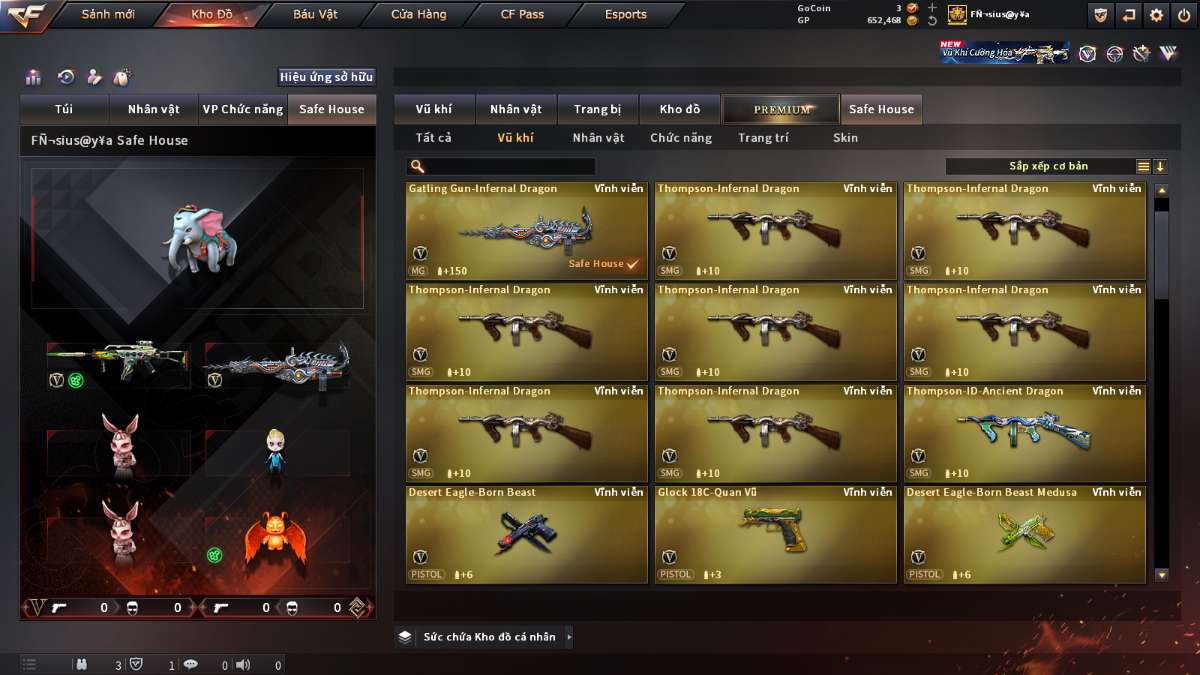 shop acc cf uy tin gia re